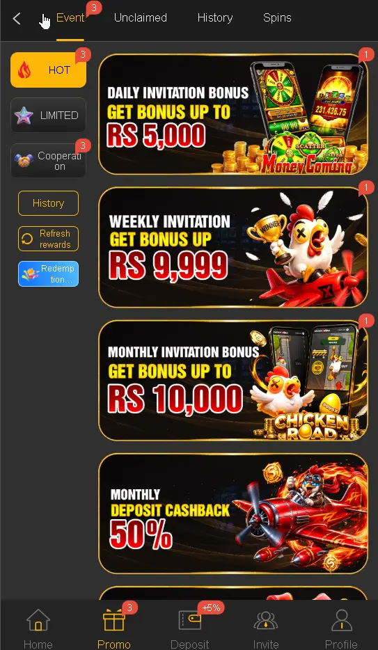 188PKR game Invitation Bonus