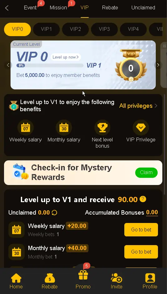8555bet game VIP level