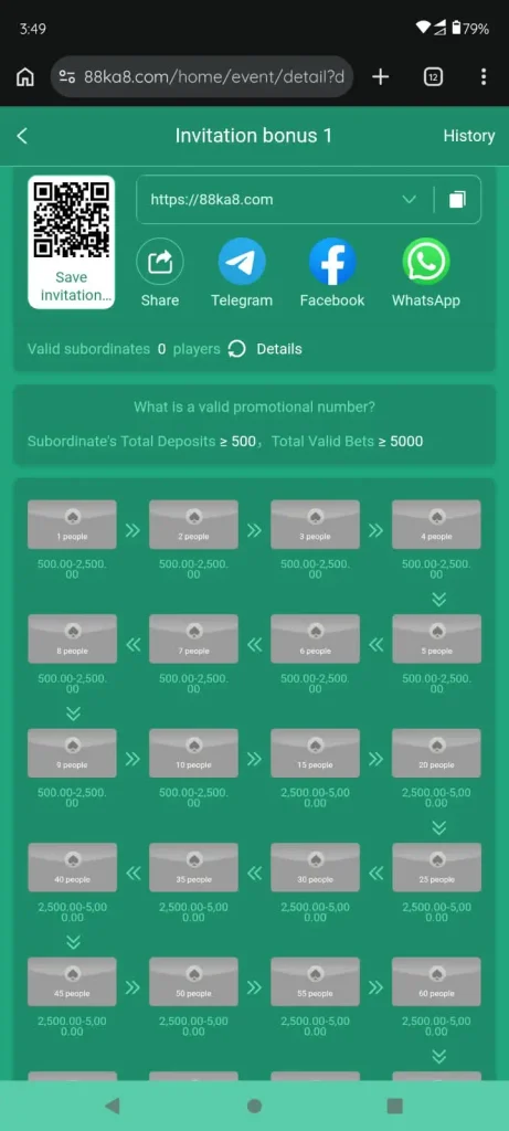 88KA Game Invitation bonus