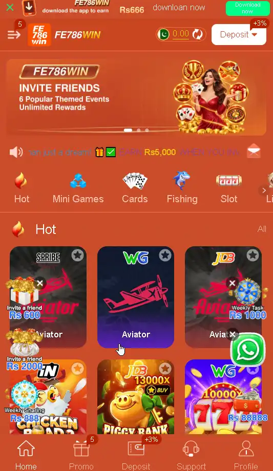 Fe786win Game download