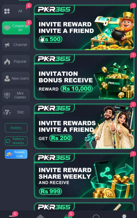 Game missions & rewards