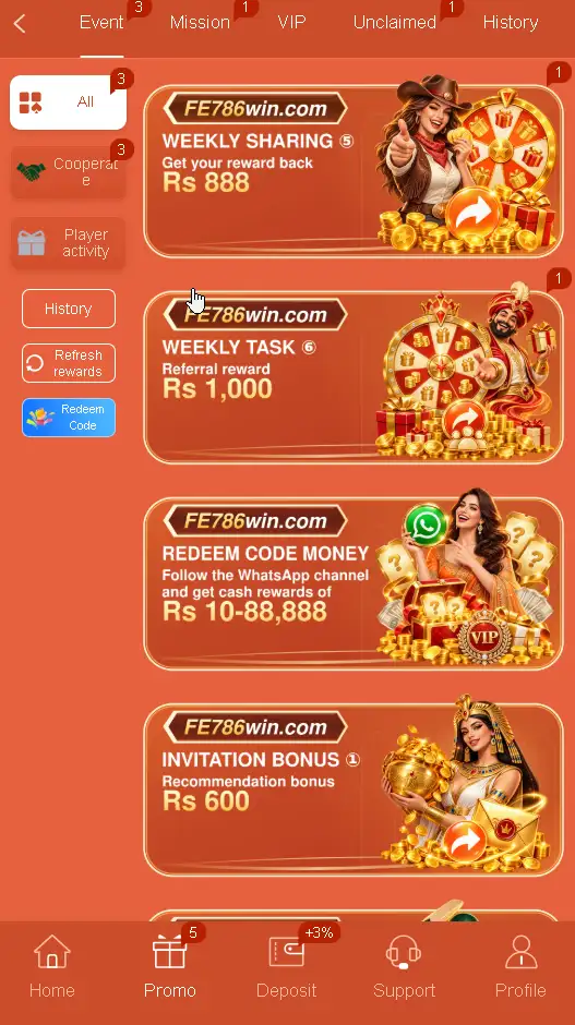 Game bonuses