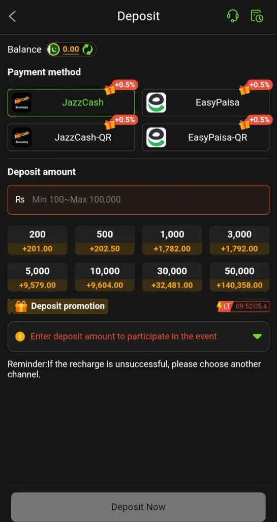 deposit