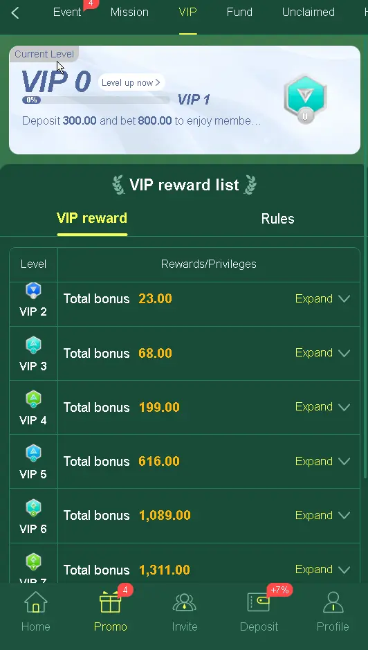 MK999 game VIP reward